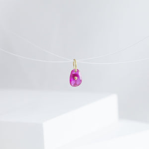 Wine ruby pendant