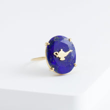 Load image into Gallery viewer, Magic lamp lapis lazuli ring
