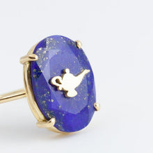 Load image into Gallery viewer, Magic lamp lapis lazuli ring
