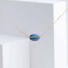Load image into Gallery viewer, Band one-of-a-kind black opal necklace
