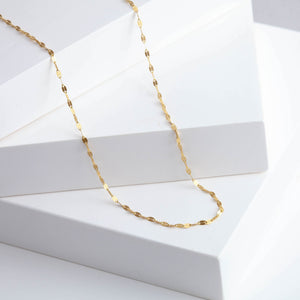 Pressed gold chain (80cm)