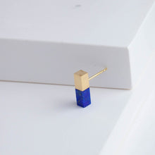 Load image into Gallery viewer, Stick lapis lazuli small stud
