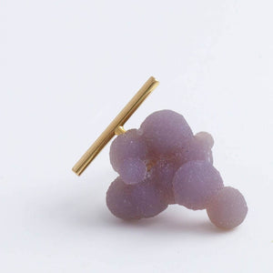 Grape Chalcedony earring