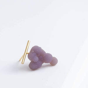 Grape Chalcedony earring