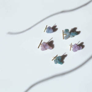 Grape Chalcedony earring