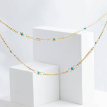 Load image into Gallery viewer, Turquoise whisper chain necklace
