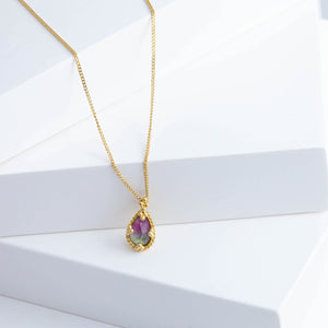 One-of-a-kind multi-color tourmaline necklace