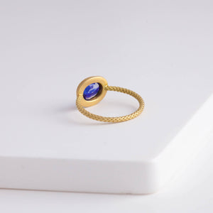 One-of-a-kind bi-color sapphire ring B