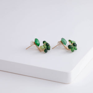 Fairy maw sit sit and green garnet earrings [Limited Edition]