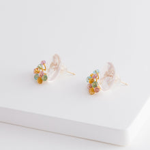 Load image into Gallery viewer, Fairy rose quartz and mixed stone earrings - Kolekto 
