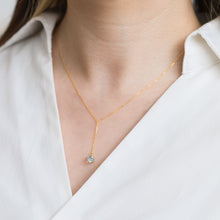 Load image into Gallery viewer, Gemstone topaz center chain necklace - Kolekto 
