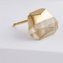 Load image into Gallery viewer, Rock rutilated quartz earrings - Kolekto 
